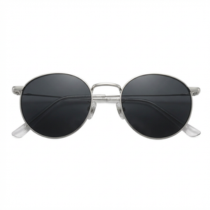 Retro Round Metal Nylon Sunglasses (Men)