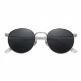 Retro Round Metal Nylon Sunglasses (Men)