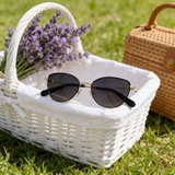 Metal Cat-Eye Polarized Sunglasses (Women)