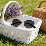 Metal Cat-Eye Polarized Sunglasses (Women)