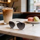 Metal Cat-Eye Polarized Sunglasses (Women)