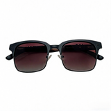 Vintage Browline Sunglasses with Wooden Temples (Men)