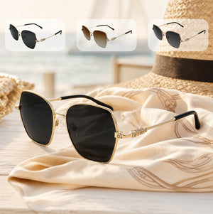 Refined Metal Frames with Zircon Accents