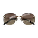 Rimless Diamond Nylon Sunglasses (Women)